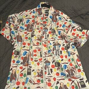 Rsvlts the office short sleeve button down